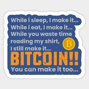 Bitcoin Passive Income Sticker